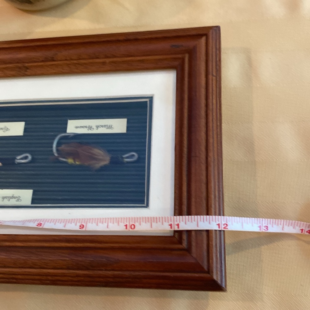 Antique 1900 Fly Fishing Lures Framed in Shadow Box - Picture 14 of 15